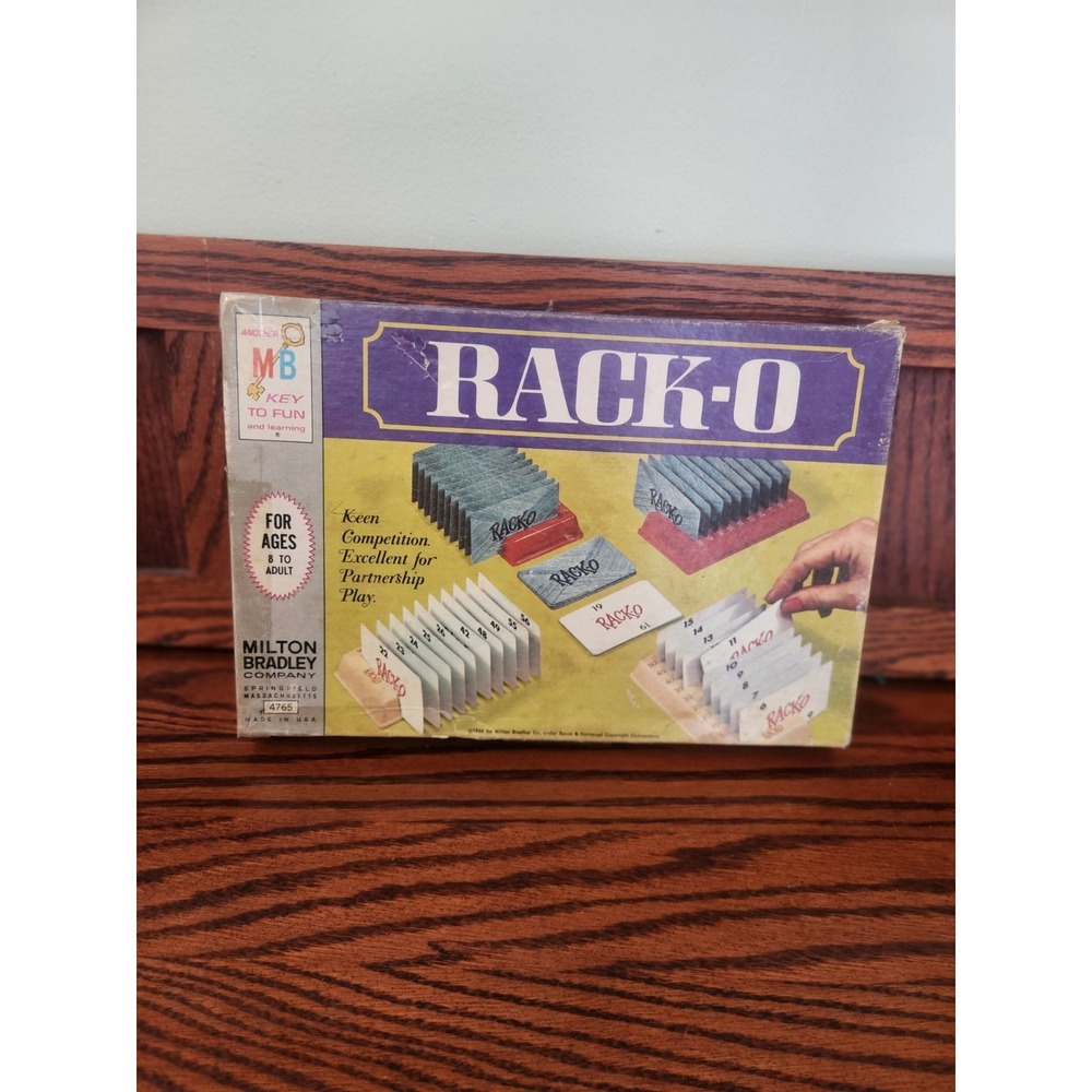 Vintage‎ 1966 RACK-O Game COMPLETE Milton Bradley #4765